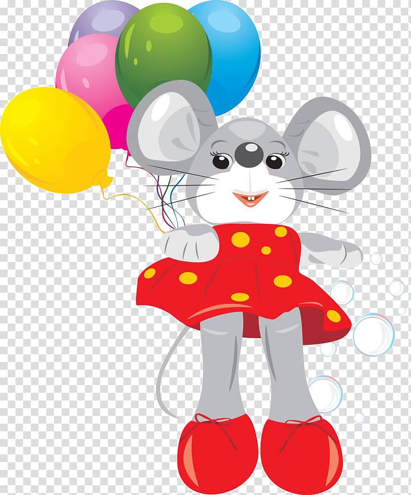 Illustration, Cartoon mouse material transparent background PNG clipart