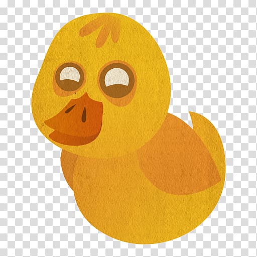 yellow duckling painting, water bird duck yellow fruit, Cyberduck transparent background PNG clipart