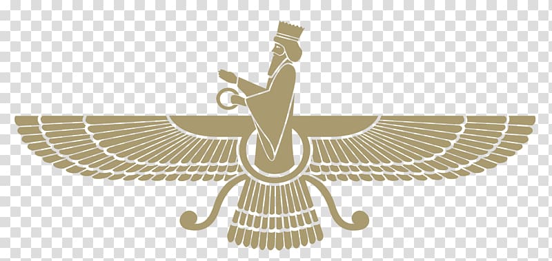 Faravahar Zoroastrianism Iran Ahura Mazda Fravashi, symbol transparent background PNG clipart