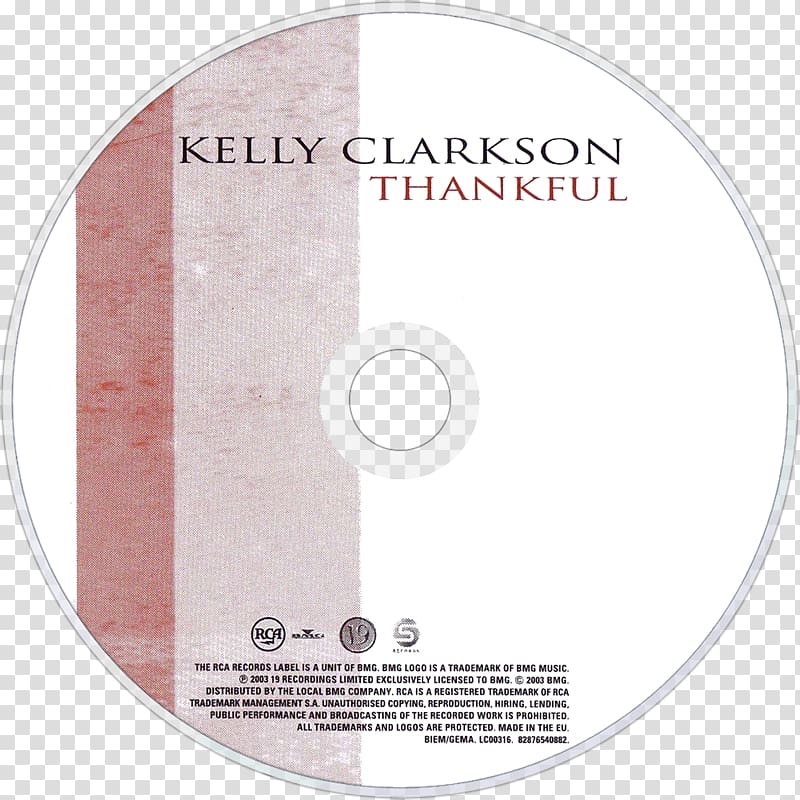 Thankful Compact disc Music, kelly clarkson transparent background PNG clipart