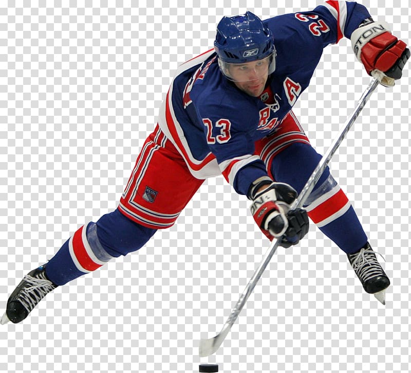 College ice hockey Defenceman Hockey Sticks, New York Rangers transparent background PNG clipart