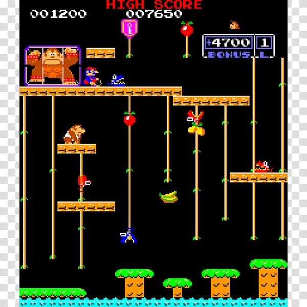 Donkey Kong Jr. Donkey Kong Country Super Mario Bros., Arcade game transparent background PNG clipart