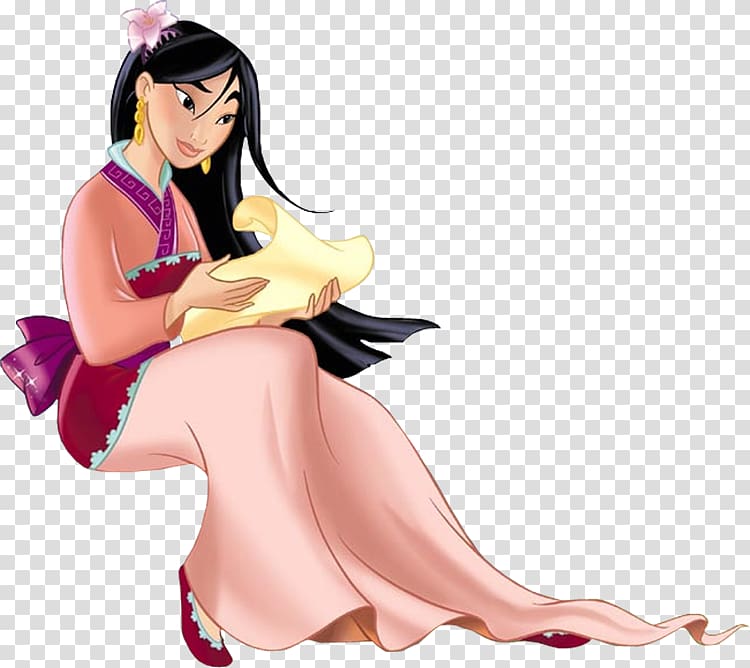 Fa Mulan Rapunzel Tiana The Walt Disney Company Disney Princess, Princess Letter transparent background PNG clipart