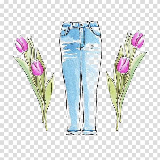 Jeans Trousers Drawing, Drawing jeans transparent background PNG clipart