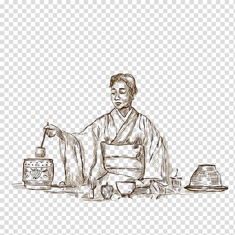 Tea Illustration, Tea processing illustrations transparent background PNG clipart