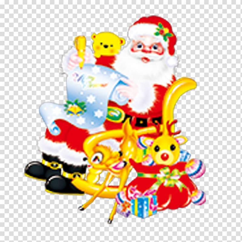 Santa Claus Christmas ornament Christmas tree, Santa Claus element transparent background PNG clipart