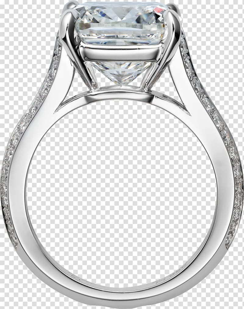 Ring Diamond Jewellery Brilliant Carat, platinum ring transparent background PNG clipart