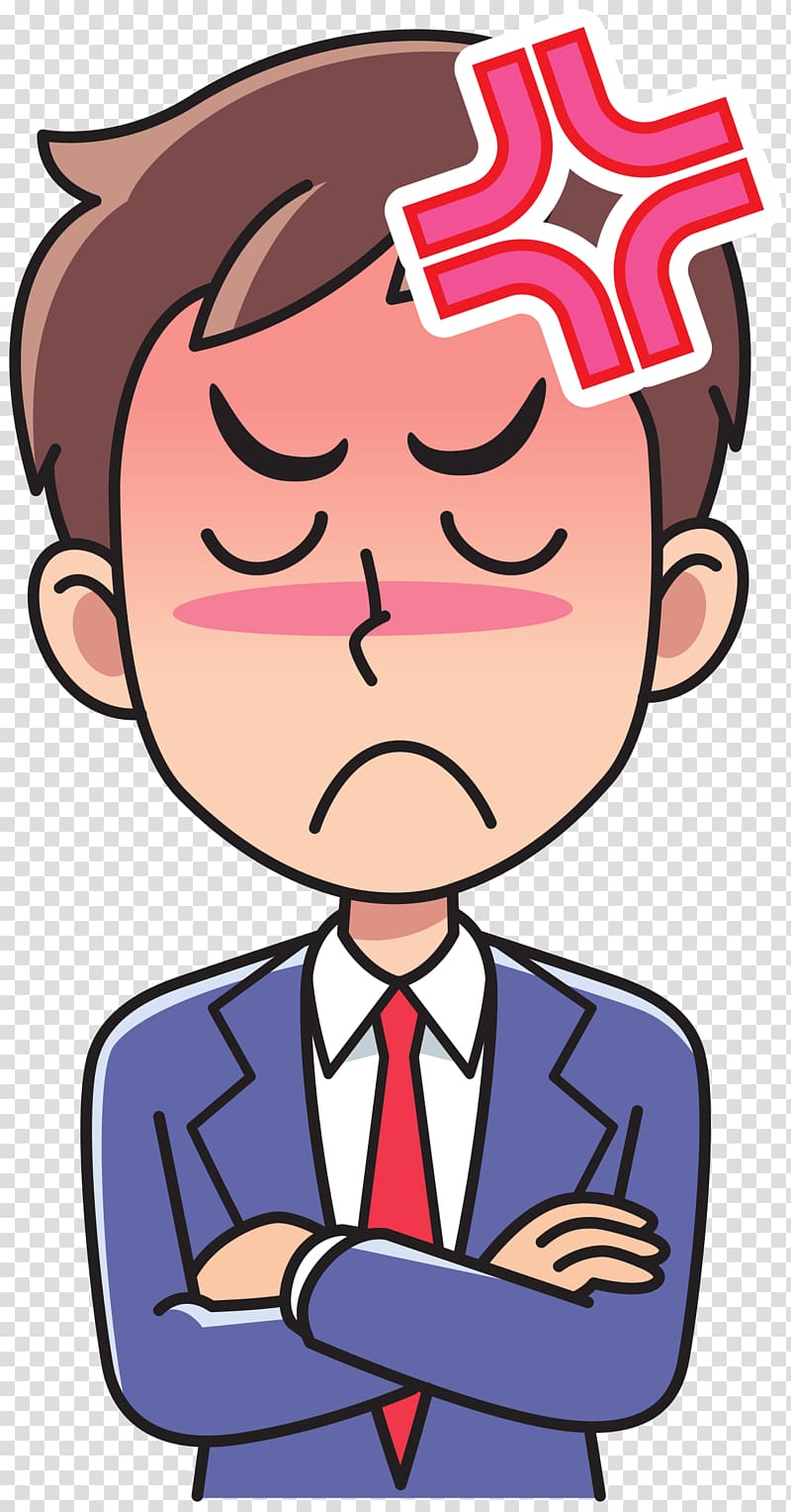 angry worker clipart