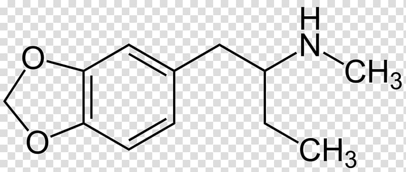 Methylbenzodioxolylbutanamine MDMA Chemistry Drug Structural formula, others transparent background PNG clipart