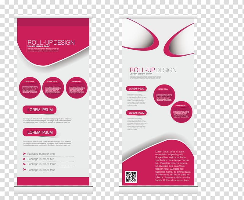Roll-Up Design poster collage, Roll panels transparent background PNG clipart