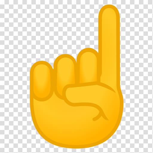 Emoji Up! Index finger Thumb Digit, Emoji transparent background PNG clipart