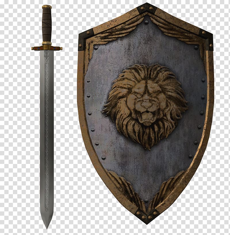 Shield Weapon Sword Knight, shield transparent background PNG clipart