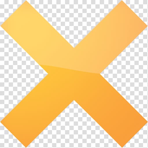 Computer Icons X mark Yellow , x mark transparent background PNG clipart