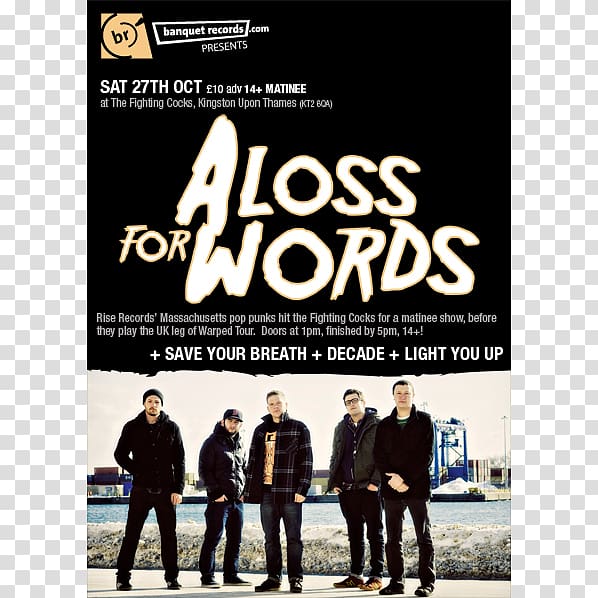 A Loss for Words Pop punk The Wonder Years Music Conquest of Mistakes, Punkers transparent background PNG clipart