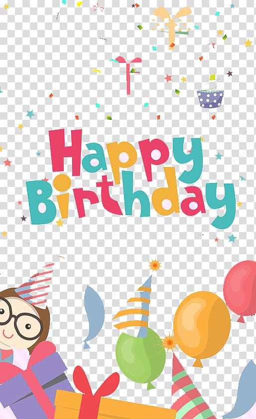 happy birthday transparent background PNG clipart