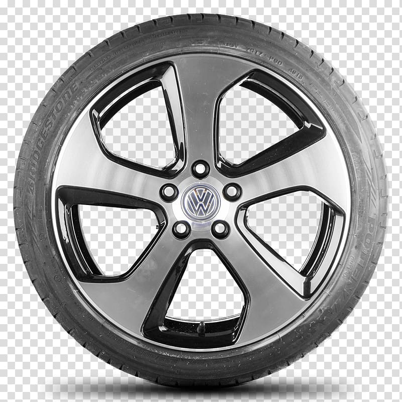 Alloy wheel Volkswagen Polo GTI Volkswagen Golf Tire, volkswagen transparent background PNG clipart