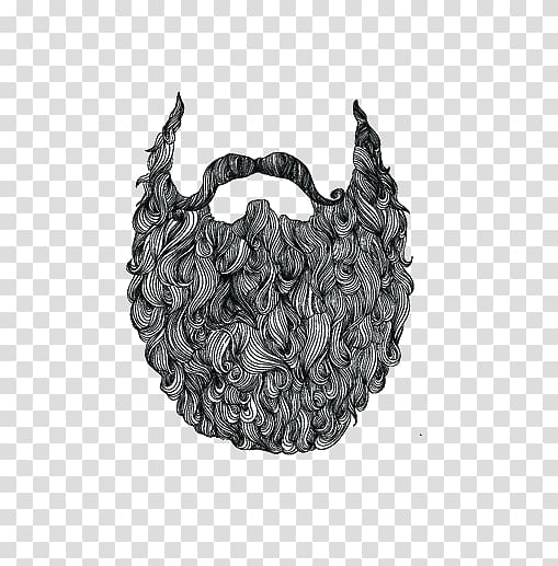 Beard Facial hair Euclidean illustration, Moustache transparent background PNG clipart
