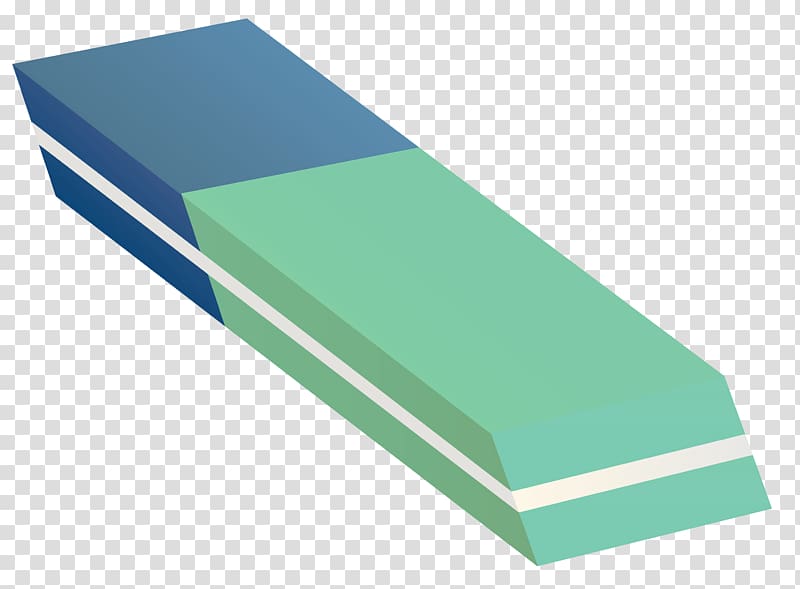 green and blue illustration, Eraser , Eraser transparent background PNG clipart