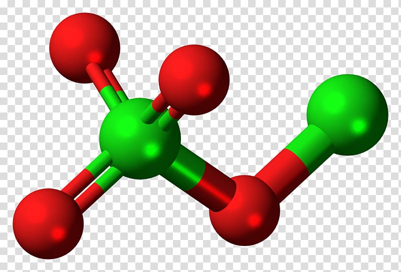 Perchlorate Molecule Chlorine Chloride Molecular formula, ball transparent background PNG clipart