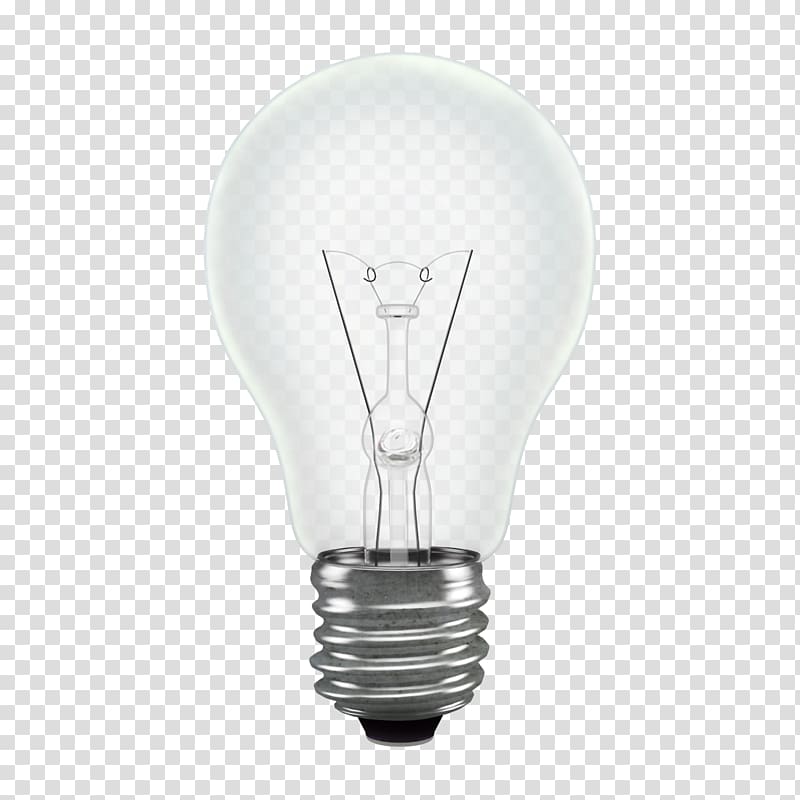 light bulb , Incandescent light bulb Edison screw LED lamp Light fixture, light transparent background PNG clipart