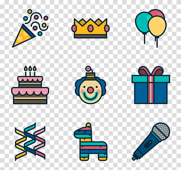 Birthday cake Computer Icons Cupcake, Birthday Party transparent background PNG clipart