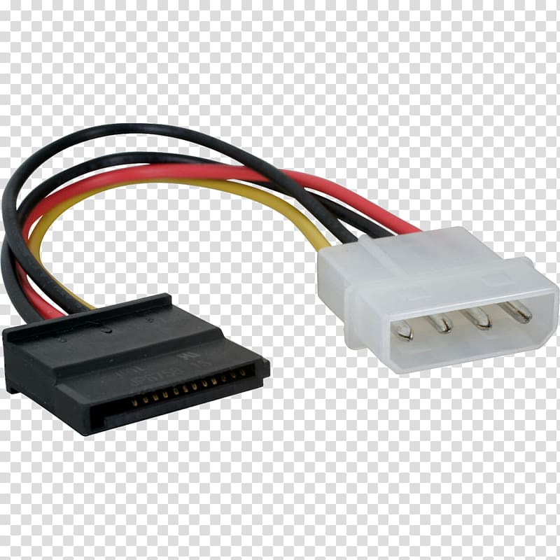 Power supply unit Serial ATA Molex connector Power Converters Electrical connector, Hard Disk transparent background PNG clipart