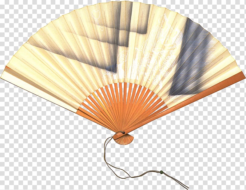 Hand fan , chinese brush transparent background PNG clipart