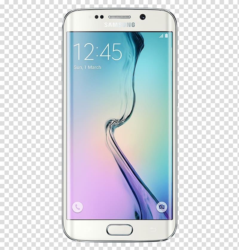 silver Samsung Galaxy S6 Edge, Samsung Galaxy S6 Edge Smartphone Android Telephone, samsung transparent background PNG clipart