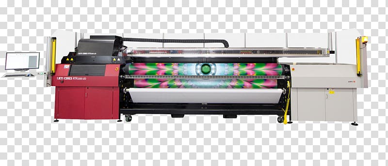 Inkjet printing Roll-to-roll processing Wide-format printer Flatbed digital printer, inkjet material transparent background PNG clipart