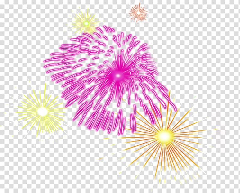 Fireworks Creativity, Creative beautiful color fireworks transparent background PNG clipart