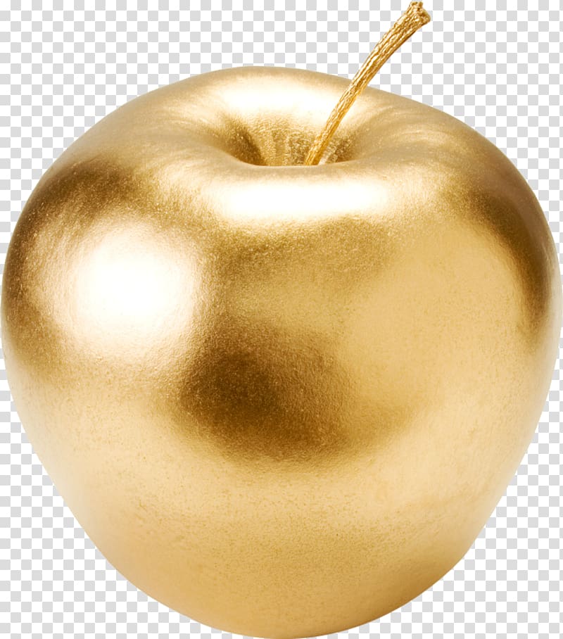 golden apple illustration, Golden apple , gold coins transparent background PNG clipart