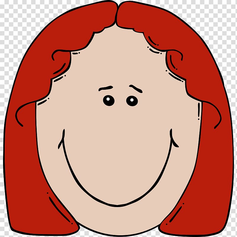 Girl Cartoon Smiley , Cartoon Woman Face transparent background PNG clipart