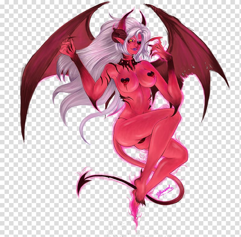 Demon Succubus Illustration Art , demon transparent background PNG clipart