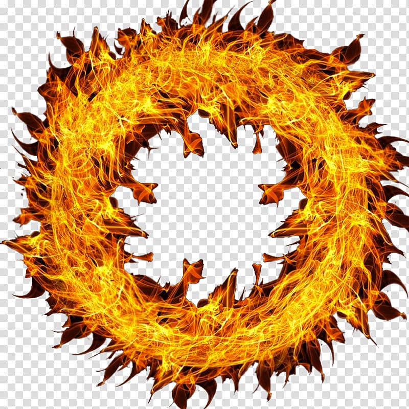 round yellow flame illustration, Wheel Of Fire transparent background PNG clipart