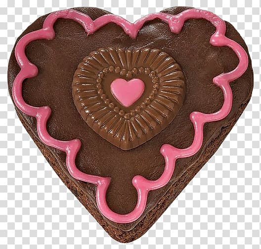 brown heart-shaped chocolate cake, Chocolate cake Coffee, Chocolate Heart Cake with Pink Cream transparent background PNG clipart