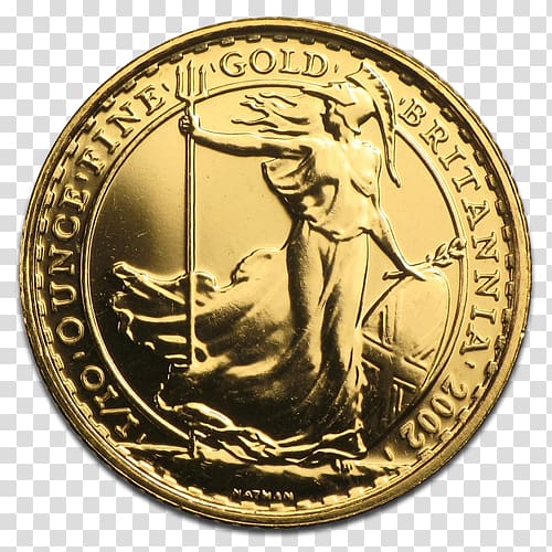 Bullion coin Royal Mint Gold Britannia, Coin transparent background PNG clipart