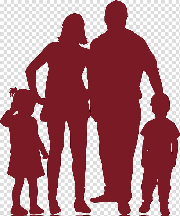 silhouette of family, Family Silhouette Child Illustration, family transparent background PNG clipart