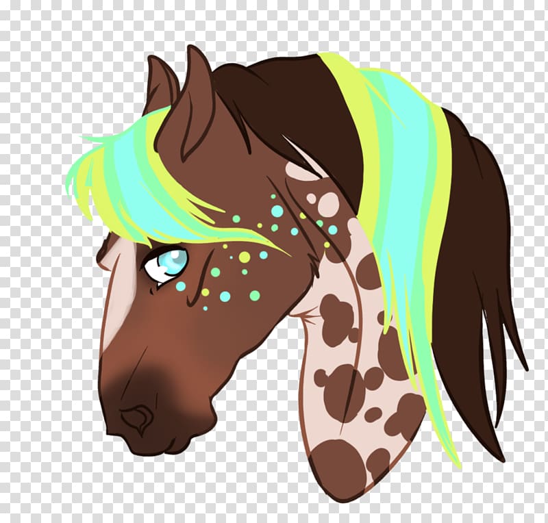 Mane Mustang Halter Rein, cantaloupe grown transparent background PNG clipart