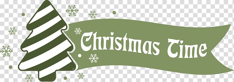 Christmas tree Illustration, Christmas banner tag transparent background PNG clipart