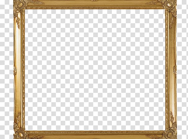 Wood Framing Icon, Gold Frame transparent background PNG clipart