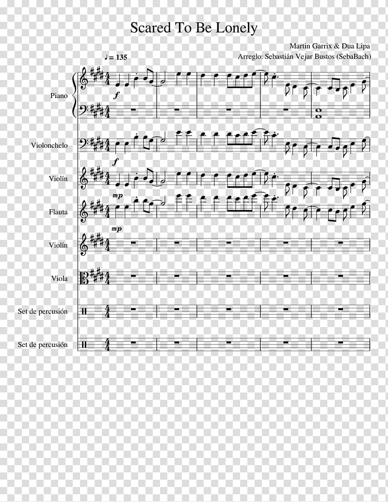 Sheet Music Scared to Be Lonely Song Musical note Chord, sheet music transparent background PNG clipart