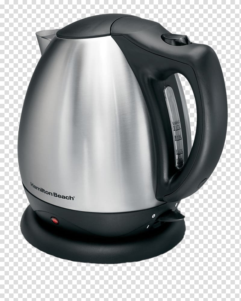 gray and black Hamilton Beach electronic kettle, Hamilton Beach Round Water Boiler transparent background PNG clipart