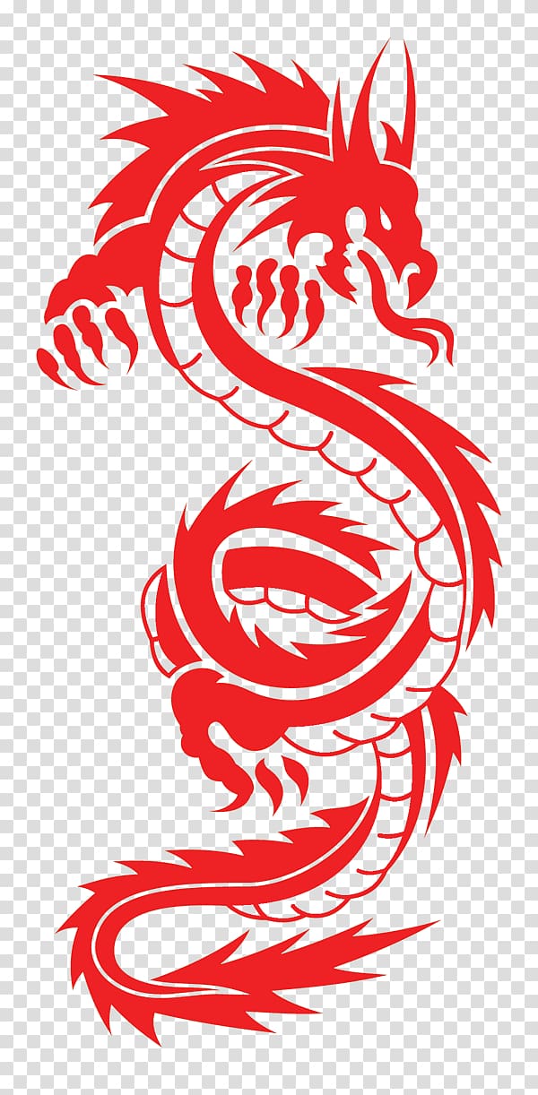 Tattoo White dragon Drawing , dragon transparent background PNG clipart