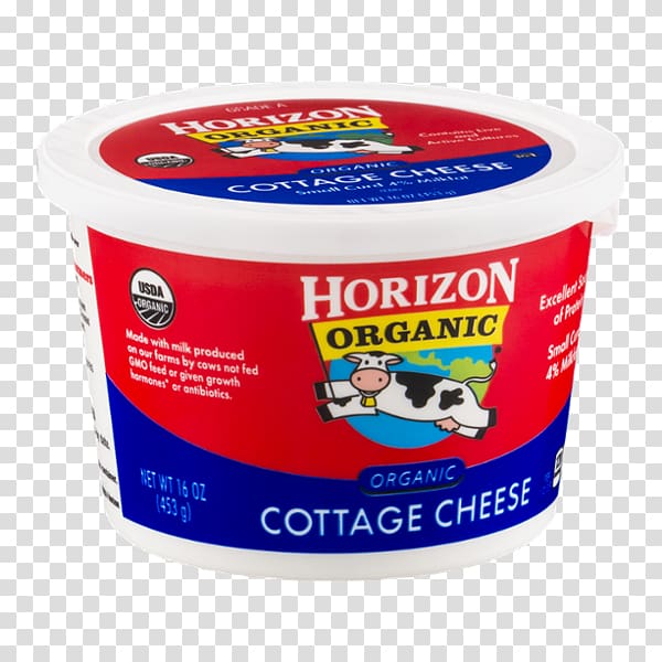 Cream Milk Organic food Cottage Cheese Horizon Organic, milk transparent background PNG clipart