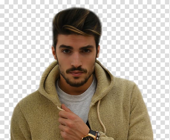 Mariano Di Vaio Hairstyle Quiff Beard Designer stubble, Beard transparent background PNG clipart