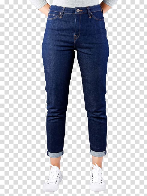 Mom jeans Denim Lee Slim-fit pants, jeans transparent background PNG clipart