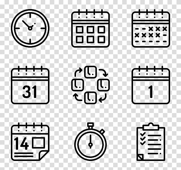 Computer Icons Symbol , linear calendar transparent background PNG clipart