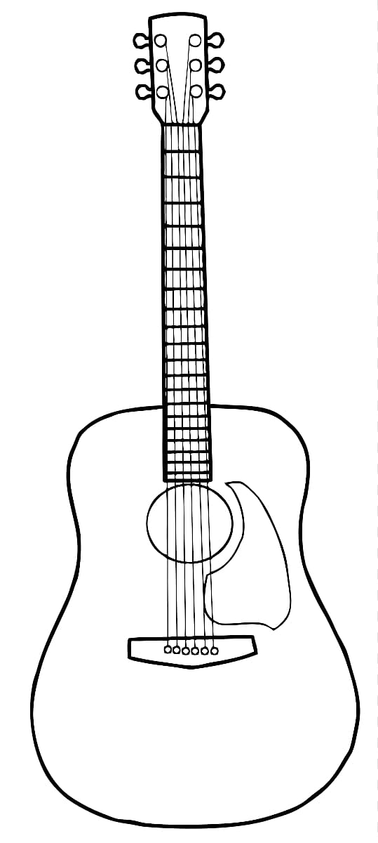 Guitar Outline Vector Art, Icons, and Graphics for Free Download