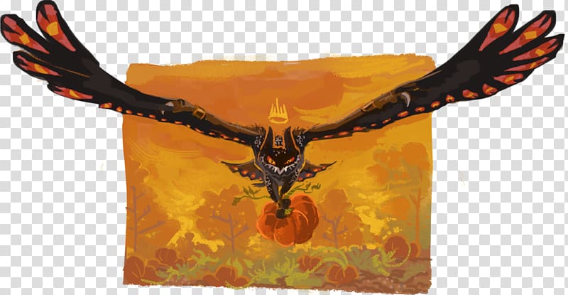 Return of the Pumpkin King Microraptor Ferret, Gourds transparent background PNG clipart