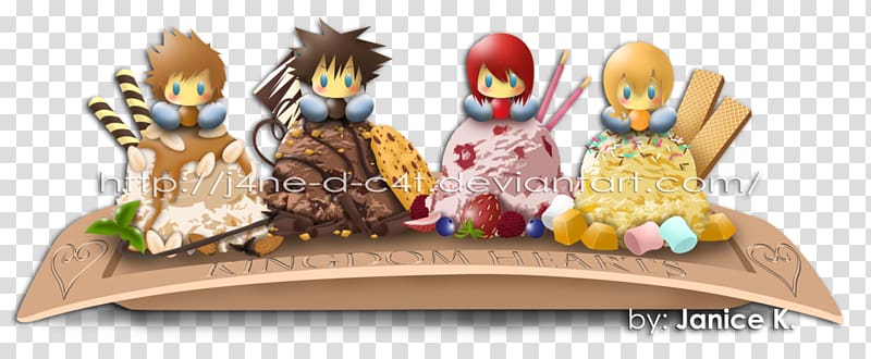 Kingdom Hearts Birth by Sleep Ice cream Kingdom Hearts 3D: Dream Drop Distance Sundae Parfait, ice kingdom transparent background PNG clipart